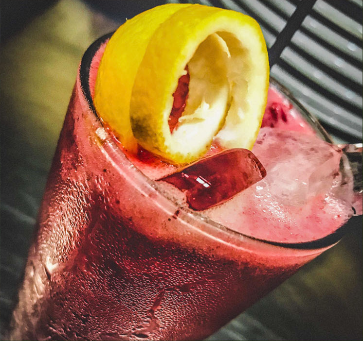 Blackberry Sour Cocktail
